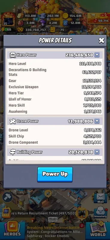  Last war survival TH35 VIP16  — Last War account on Server 520, VIP 15, 235.00M power