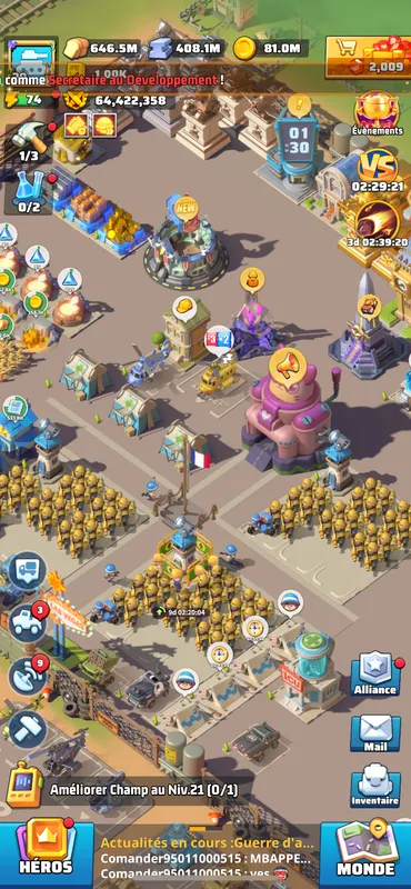 Beginning S2 - HQ28 - power 64M - VIP10 — Last War account on Server 2080, VIP 10, 64.00M power
