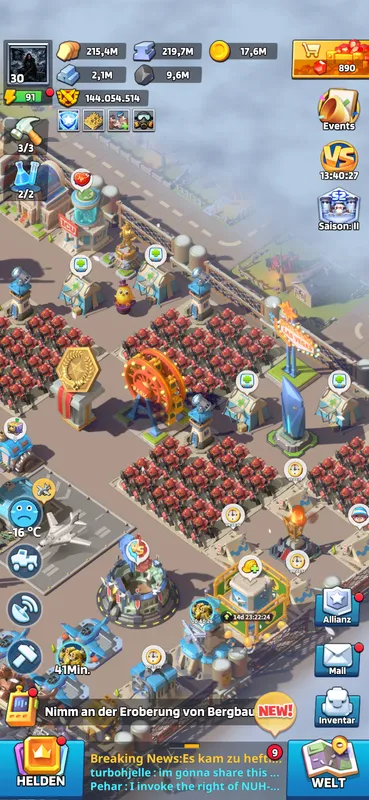 Total Hero power 64M, 17 Ur Heroes, VIP 12,  — Last War account on Server 1984, VIP 12, 64.00M power