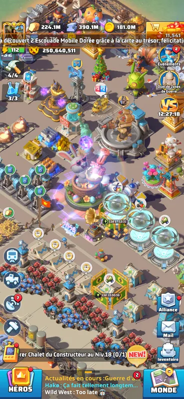 #1423 THP 142.6 squad 1 = 61.35  — Last War account on Server 1424, VIP 15, 142.60M power