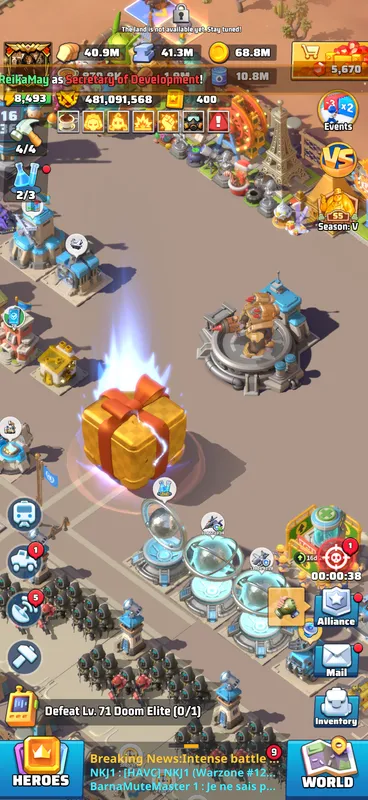VIP 18 account — Last War account on Server 1270, VIP 0, 540.00M power