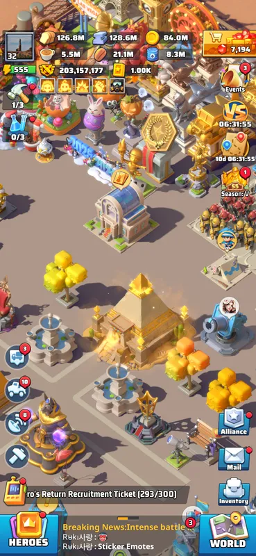 Konalux78, 203M, VIP 13 — Last War account on Server 1084, VIP 13, 203.00M power