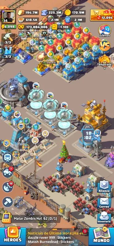 🔥 VENDO CUENTA TOP DE LAST WAR | HQ 34 | 210M PODER | VIP 13 | TODOS LOS HÉROES UR | MARCHA 43,17M | ALIANZA TOP 5 🔥 — Last War account on Server 1234, VIP 13, 210000.00B power