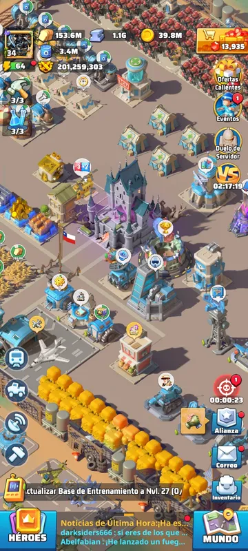 En season 4 34HQ — Last War account on Server 1252, VIP 12, 205.00M power