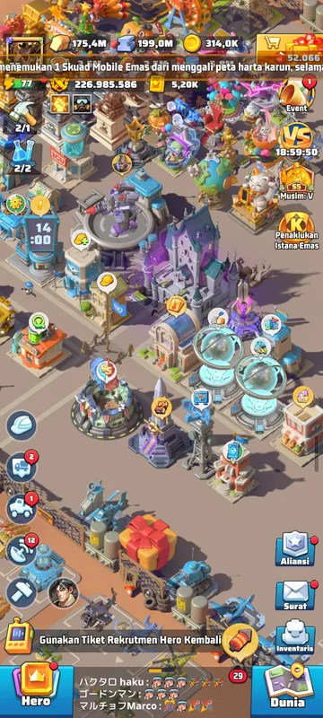 Season 5, THP 138, Hq35, 5.2 GB — Last War account on Server 1113, VIP 14, 265.00M power
