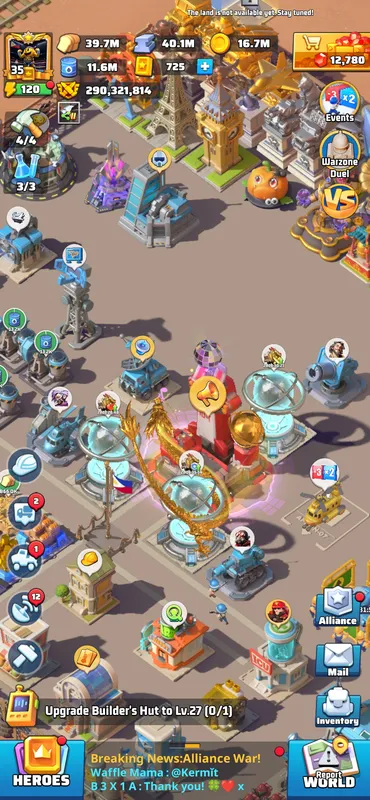 300M Tank Main for cheap  — Last War account on Server 1044, VIP 15, 300.00M power